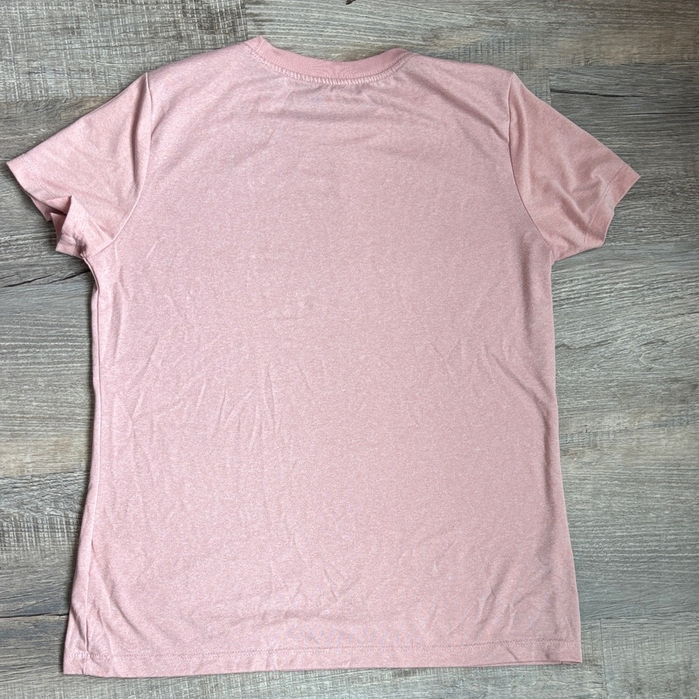 Nike Women's Dr Fit Blush Pink Athletic Short Sleeve Tee - Picture 5 of 6